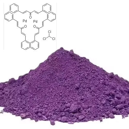محفزات Tris (Dibenzylideneacetone) dipalladium chloroform adduct cas 52522-40-4