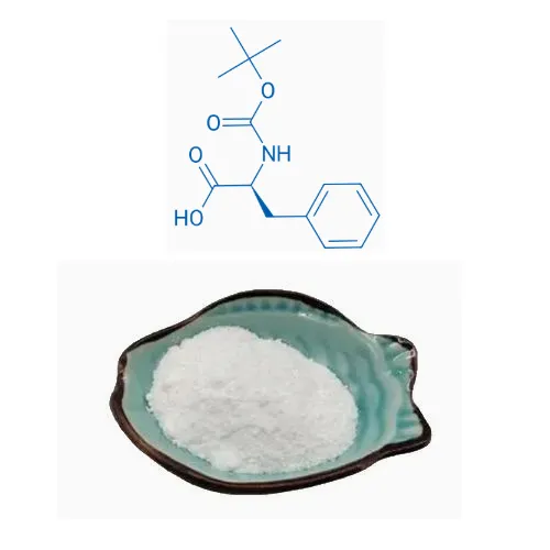 المواد الكيميائية الدقيقة boc-phe-oh أو n-tert-butoxycarbonyl-l-phenylalanine cas 13734-34-4