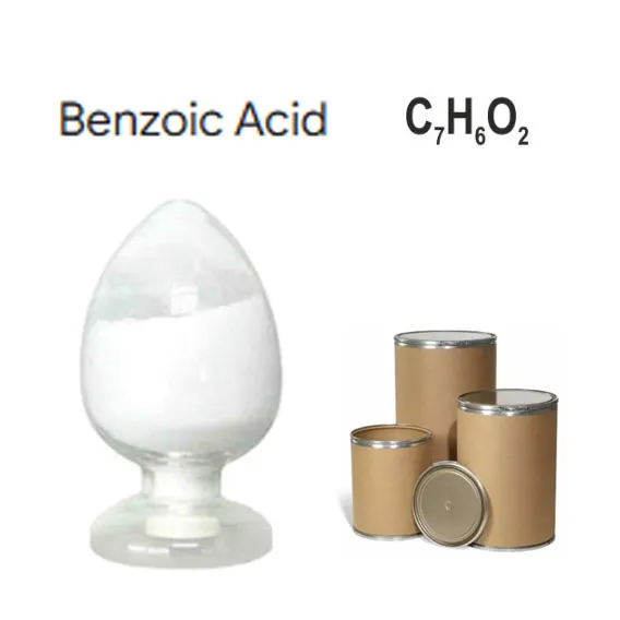 حمض البنزويك الكيميائي العضوي 99.5% للمواد الحافظة CAS 65-85-0
